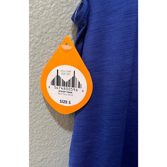 Handful NWT Women's Active Scoop Tank Blue Sz Small - Picture 7 of 9